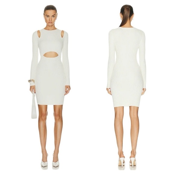 Wolford Dresses & Skirts - Wolford x Simkhai | NWT Contoured Rib Mini Dress in Ecrue - Size XS